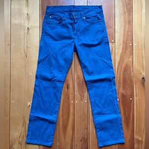 7 For All Mankind Men’s Slimmy Pants. Royal blue.